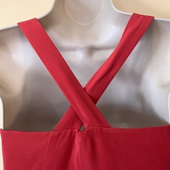 Ann Taylor 100% silk cross back sheath dress size 2 - Picture 5 of 10